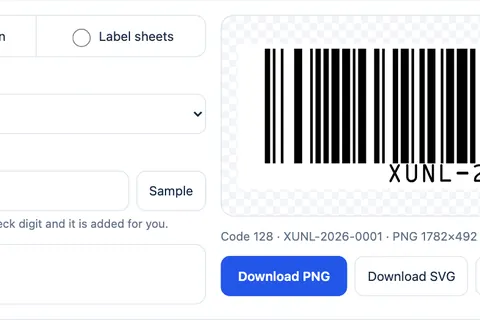 Barcode Generator screenshot